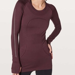 Lululemon Swiftly Tech- Maroon Long Sleeve